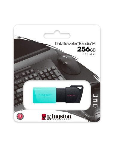 KINGSTON 256GB USB3.2 GEN1 DATATRAVELER EXODIA...