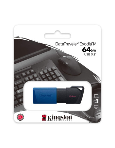 KINGSTON 64GB USB3.2 GEN 1 DATATRAVELER EXODIA...