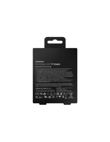 SAMSUNG SSD EXTERNO T7 SHIELD (MU-PE2T0S/EU) 2TB/NEGRO/3 AÑOS