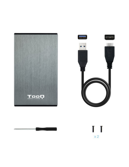 TOOQ TQE-2527G CARCASA HDD 2.5" USB 3.1 GEN1/USB 3.0 SATA