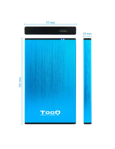 CAJA EXTERNA TOOQ TQE-2527BL 2,5" 9,5 MM SATA...