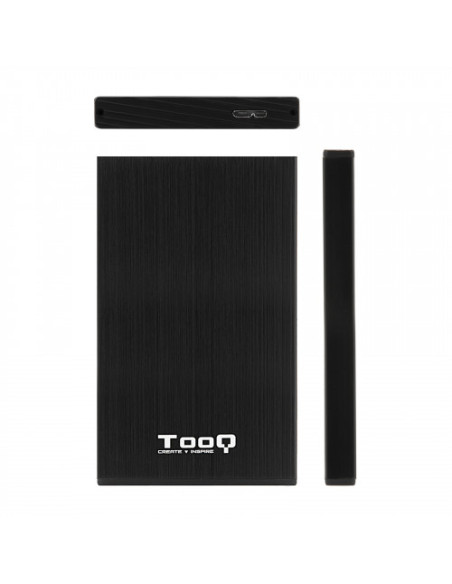 TOOQ CAJA EXTERNA HD TQE-2527B NEGRA 2.5" 9.5MM SATA USB 3.0 NEGRA