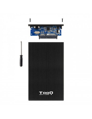 TOOQ CAJA EXTERNA HD TQE-2527B NEGRA 2.5" 9.5MM...