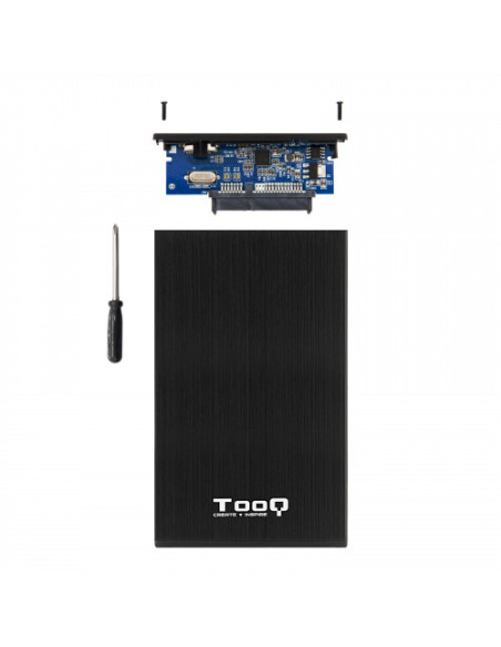 TOOQ CAJA EXTERNA HD TQE-2527B NEGRA 2.5" 9.5MM SATA USB 3.0 NEGRA