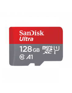 SANDISK 128GB  ULTRA MICROSDXC + SD ADAPTER 100MB/S CLASS 10 UHS-I