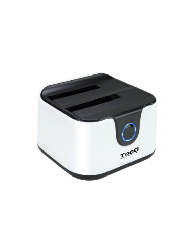 TOOQ CLONE DOCKING STATION PARA 2XSATA 2.5/3.5 USB 3.0 NEGRO/BLANCO TQDS-802BW