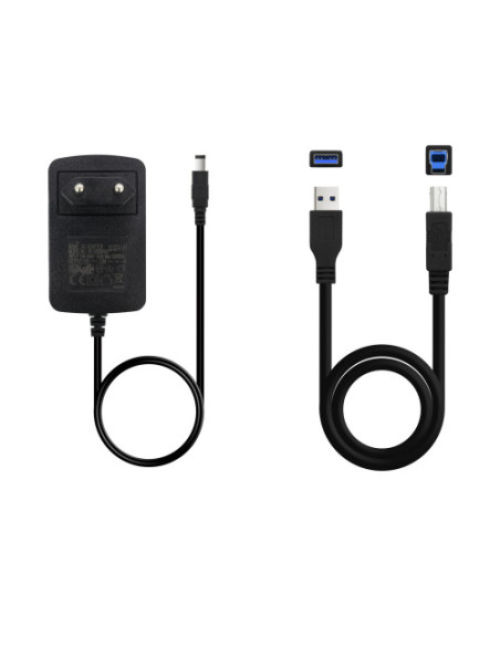 TOOQ CLONE DOCKING STATION PARA 2XSATA 2.5/3.5 USB 3.0 NEGRO/BLANCO TQDS-802BW