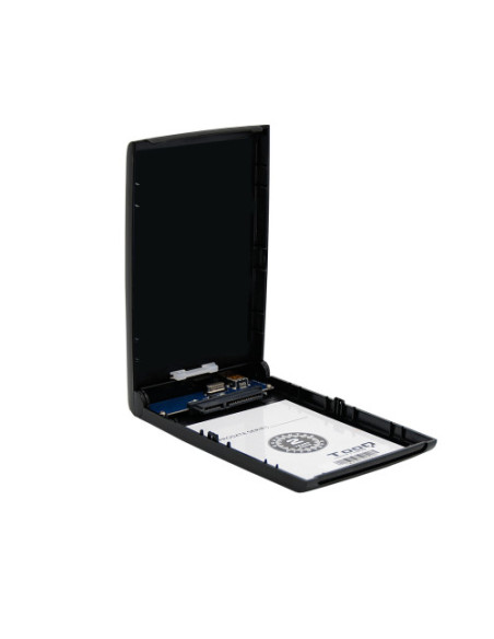 TOOQ CAJA EXTERNA HD TQE-2526B NEGRA 2.5" 9.5/12.5MM SATA USB 3.0 NEGRA
