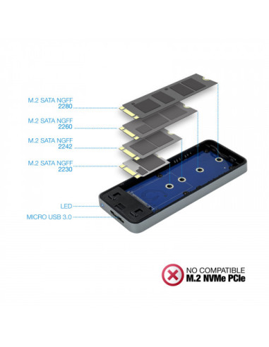 CAJA EXTERNA TOOQ TQE-2281G SSD M.2 NGFF USB...