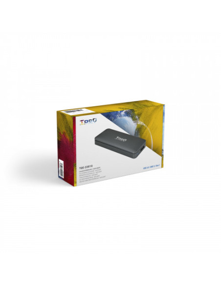 CAJA EXTERNA TOOQ TQE-2281G SSD M.2 NGFF USB 3.1 GEN1 GRIS