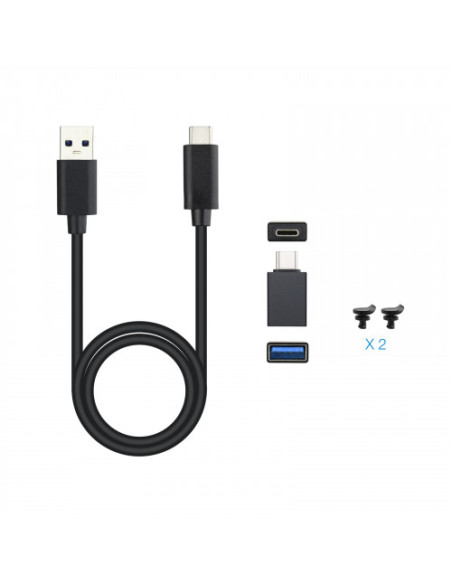 CAJA EXTERNA TOOQ TQE-2280B SSD M.2 NVMe PCIe USB 3.1 GEN2 NEGRA