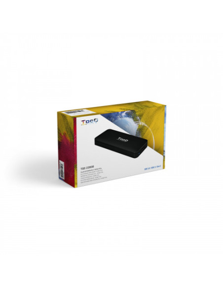 CAJA EXTERNA TOOQ TQE-2280B SSD M.2 NVMe PCIe USB 3.1 GEN2 NEGRA
