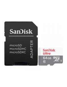 SANDISK ULTRA 64GB MICROSDXC + SD ADAPTER 100MB/S CLASS 10 UHS-I