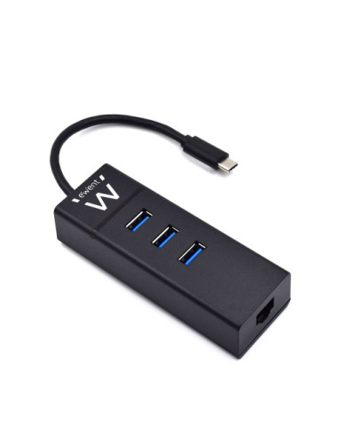 EWENT HUB 3 PUERTOS USB 3.1 GEN1 (USB 3.0) TIPO...