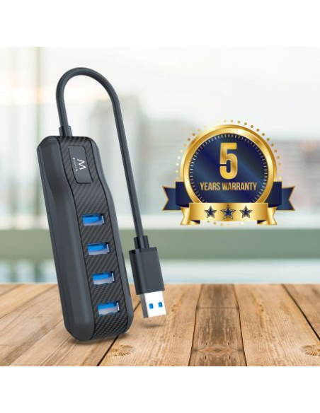 EWENT HUB 4 PUERTOS USB 3.1 GEN1 USB 3.0