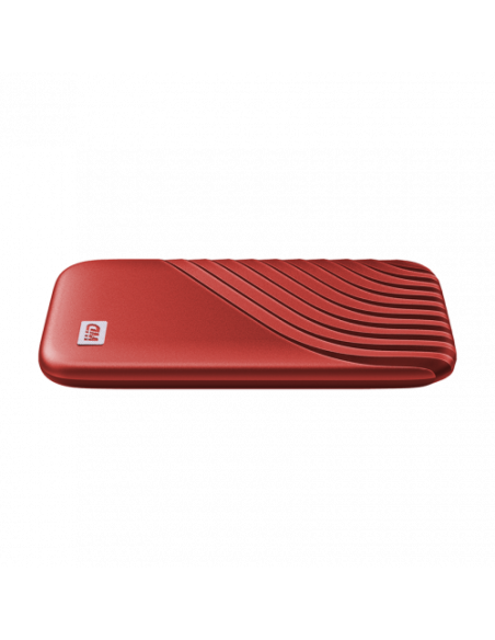 SANDISK MY PASSPORT TM SSD 500GB, RED, 1050MB/S READ, 1000MB/S WRITE, PC & MAC COMPATIABLE