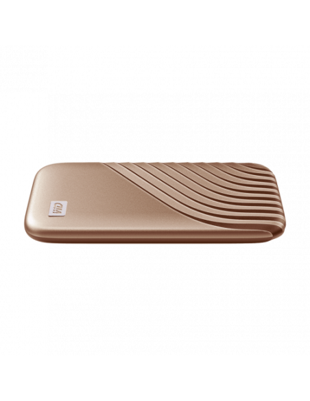 SANDISK MY PASSPORT TM SSD 500GB, GOLD, 1050MB/S READ, 1000MB/S WRITE, PC & MAC COMPATIABLE