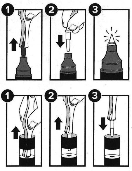 PINZAS REMPLAZAMIENTO PUNTAS CHAMELEON