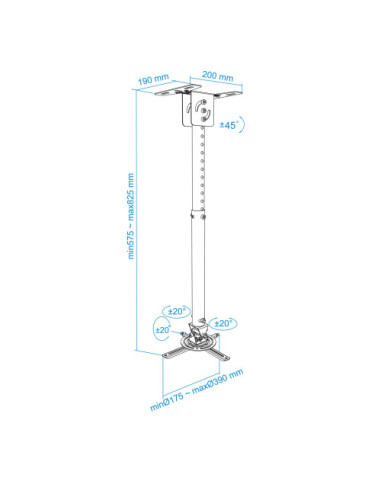 TOOQ SOPORTE PROYECTOR. TECHO....