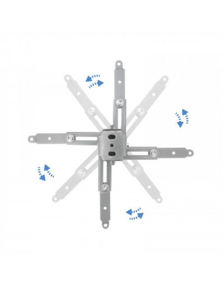 TOOQ SOPORTE PROYECTOR. TECHO. INCLINABLE. MAX.20KG. PLATA (PJ2012T-S)