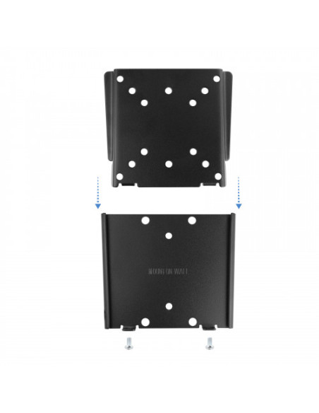 TOOQ SOPORTE PANTALLA. PARED. 100X100. 13-27". MAX.30KG. NEGRO (LP1023F-B)