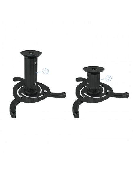 TOOQ SOPORTE PROYECTOR. TECHO. GIRATORIO+INCLINABLE. MAX.10KG. NEGRO (PJ1010TN-B)