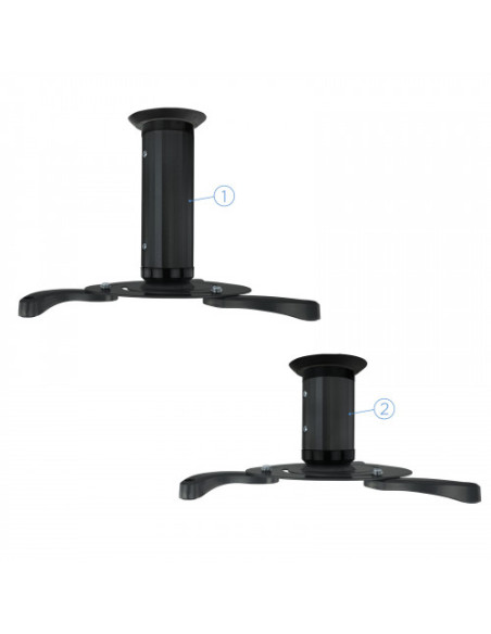 TOOQ SOPORTE PROYECTOR. TECHO. GIRATORIO+INCLINABLE. MAX.10KG. NEGRO (PJ1010TN-B)