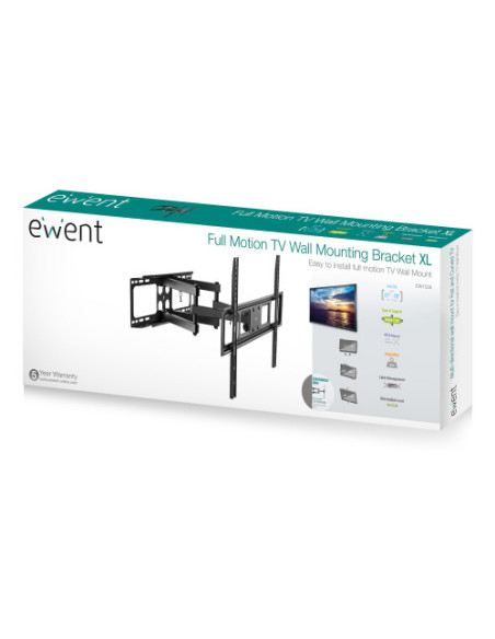 EWENT SOPORTE MULTIDIRECCIONAL DE TV, COMPATIBLE TV CURVOS, 37" - 70" (EW1526)