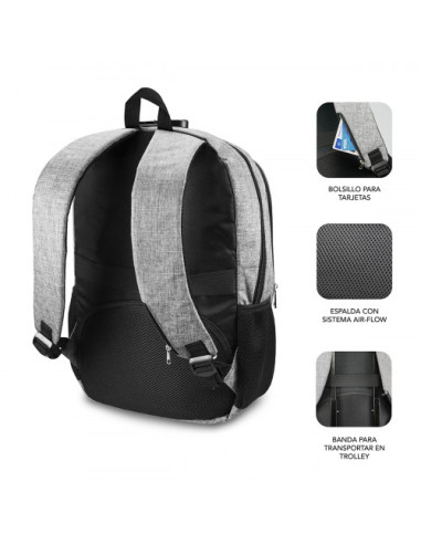 MOCHILA PARA PORTATIL URBAN LOCK BACKPACK 16" GREY