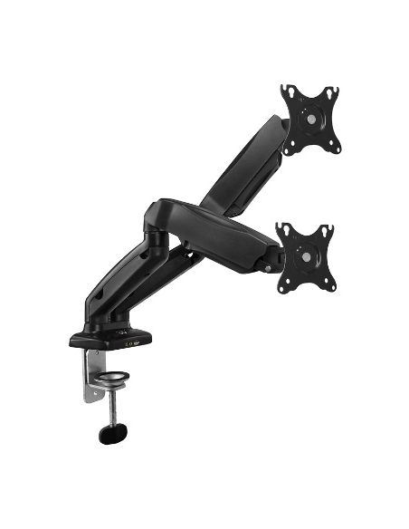 EWENT SOPORTE DE ESCRITORIO CON RESORTE DE GAS PARA 2 MONITORES  HASTA 34” CARGA MÁXIMA 9KG. VESA EWENT SOPORTE DE ESCRITORIO CON RESORTE DE GAS PARA 2 MONITORES  HASTA 34” CARGA MÁXIMA 9KG. VESA