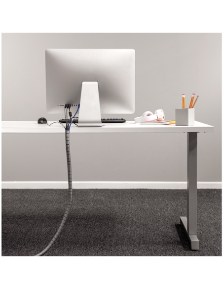 ORGANIZADOR CABLES ZIP 2M PLATA FELLOWES 9929801
