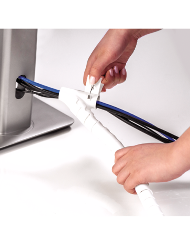 ORGANIZADOR CABLES ZIP 2M BLANCO FELLOWES 9929901