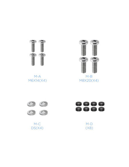 TOOQ ADAPTADOR VESA 200x200 PARA PANTALLA 23"-42"- ADAPTABLES A SOPORTES VESA: 50x50, 75x75 y 100x100. CARGA MAXIMA: 30KG (VMA02