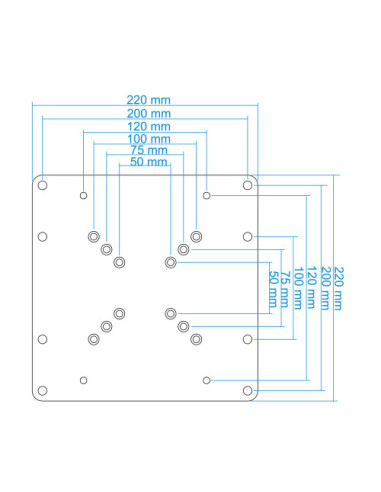 TOOQ ADAPTADOR VESA 200x200 PARA PANTALLA...