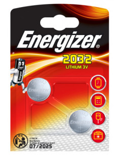 BLISTER 2 PILAS DE BOTON MODELO CR2032 ENERGIZER E301021401