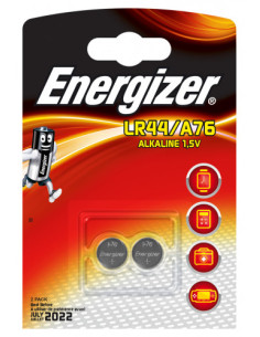 BLISTER 2 PILAS DE BOTON MODELO A76/LR44 ENERGIZER 639317