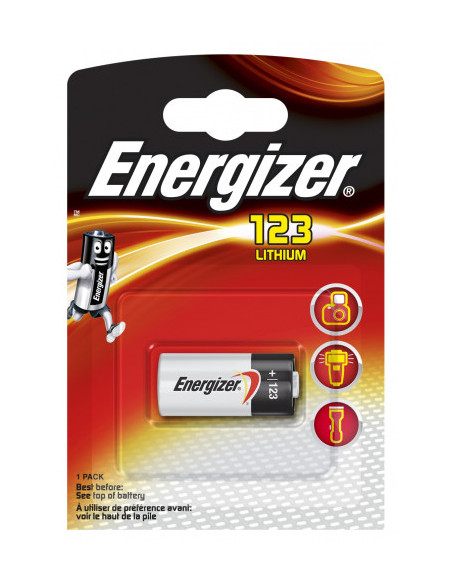 BLISTER 1 PILA ESPECIAL LITHIUM PHOTO EL123 ENERGIZER E300777601