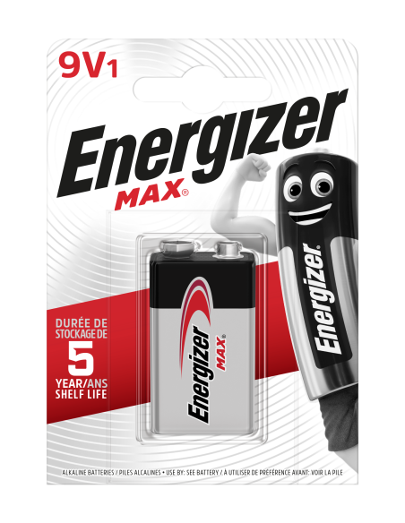 BLISTER 1 PILA MAX TIPO 6LR61/6LF22 (9V) ENERGIZER E301531800