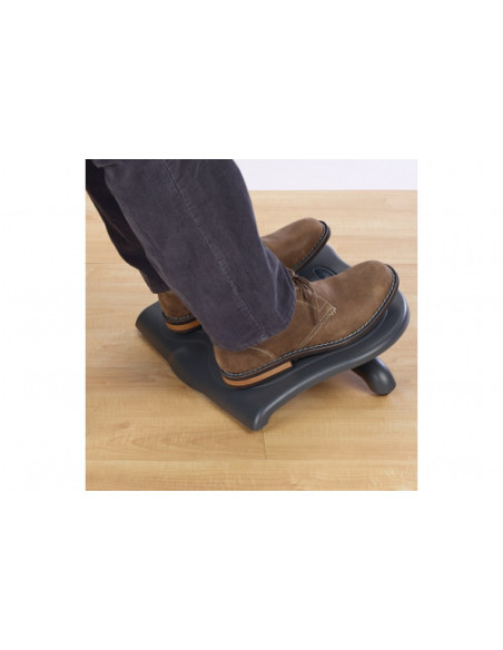 REPOSAPIES ERGONOMICO AJUSTABLE 450 X 350 MM. EN COLOR NEGRO KENSINGTON 56152