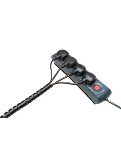 ORGANIZADOR CABLES ZIP 2M NEGRO FELLOWES 99439 2