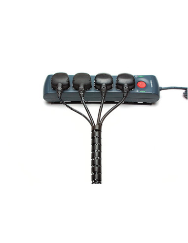 ORGANIZADOR CABLES ZIP 2M NEGRO FELLOWES 99439