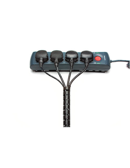 ORGANIZADOR CABLES ZIP 2M NEGRO FELLOWES 99439
