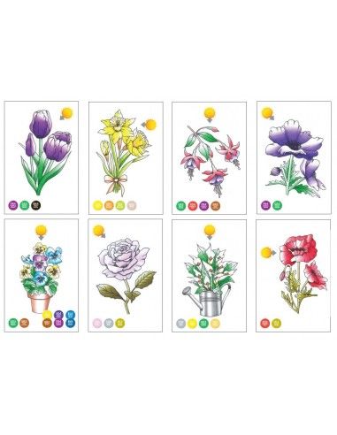 chameleon color cards  FLOWERS CC0102