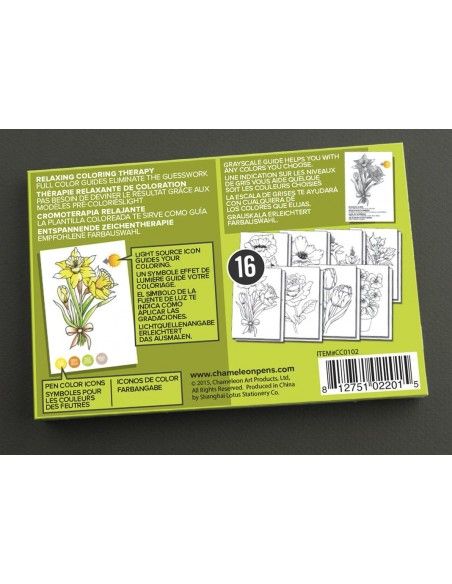 chameleon color cards  FLOWERS CC0102