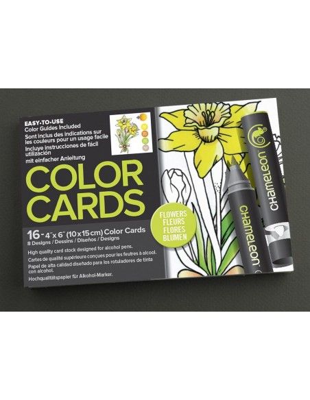 chameleon color cards  FLOWERS CC0102