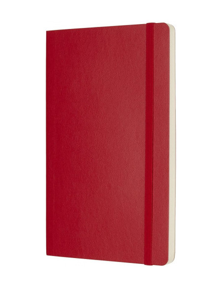LIBRETA CLASICA TAPA BLANDA ROJO ESCARLATA L (13X21CM) LISA MOLESKINE QP618F2