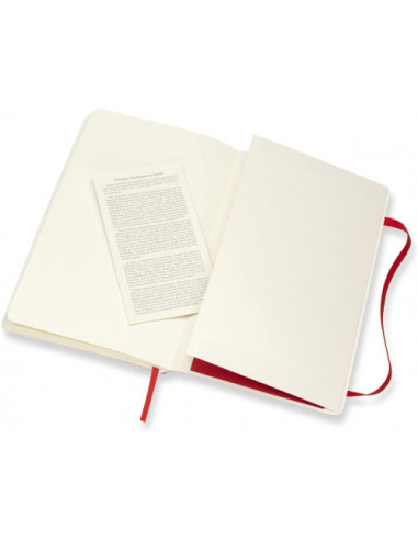 LIBRETA CLASICA TAPA BLANDA ROJO ESCARLATA L...