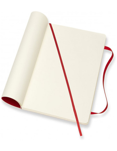 LIBRETA CLASICA TAPA BLANDA ROJO ESCARLATA L (13X21CM) LISA MOLESKINE QP618F2