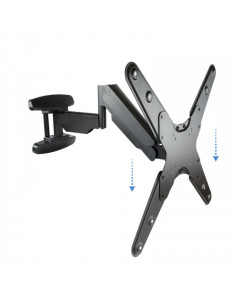 TOOQ SOPORTE PANTALLA. PARED. 400x400. GIRATORIO+INCLINABLE. 23"-55". MAX.30 KG. NEGRO (LP2355TN-B) 2
