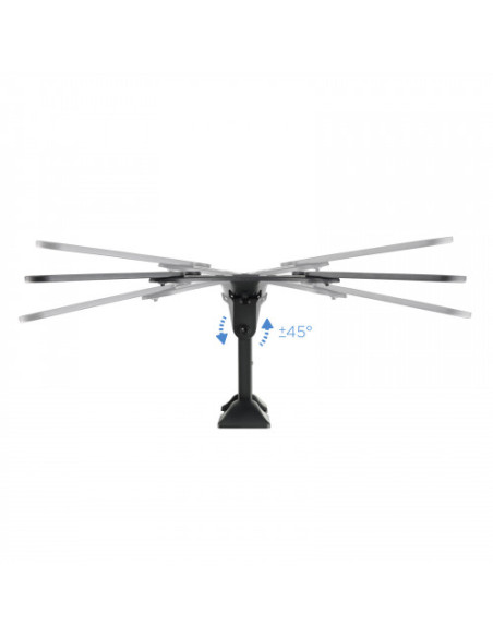 TOOQ SOPORTE PANTALLA. PARED. 400x400. GIRATORIO+INCLINABLE. 23-55". MAX.30KG (LP2255TN-B)